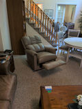 Taupe Leather Recliner Chair - thumbnail 7 of 7