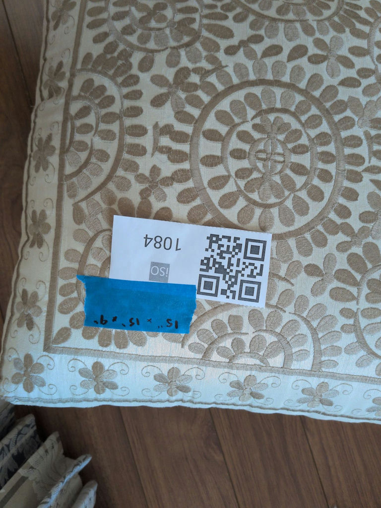 Upholstered Footstool Ottoman - image 7 of 7