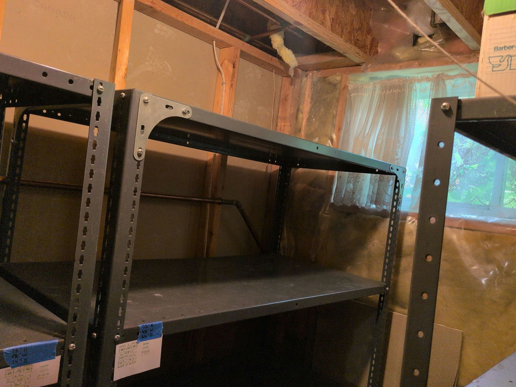 Gray Metal Storage Shelving Unit - image 2 of 4