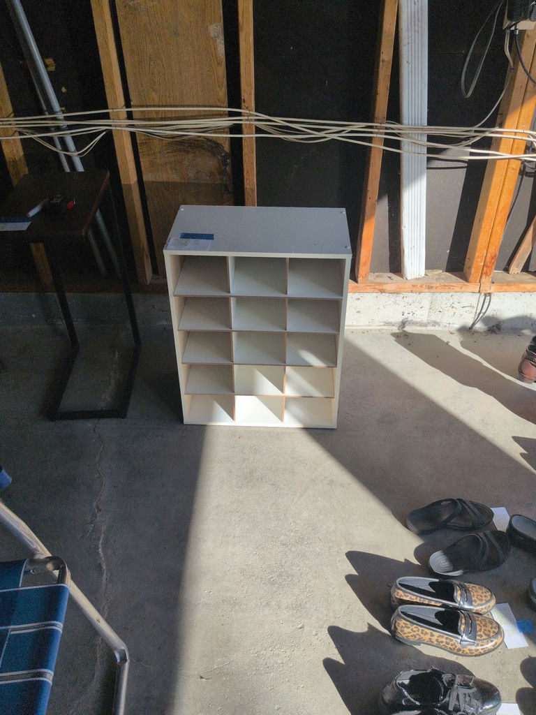 White Cubby Storage Shelf - image 1 of 5