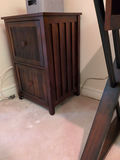 Dark Wood Two-Drawer Cabinet - thumbnail 3 of 5