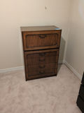 Wood Secretary Desk and Storage Cabinet - thumbnail 1 of 5