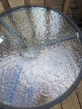 Round Glass Patio Side Table - thumbnail 3 of 4