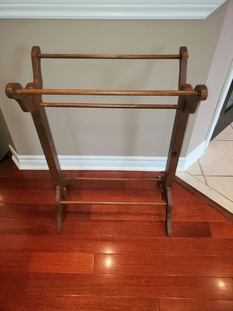 Wooden Freestanding Towel/blanket Rack - image 2 of 2