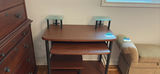 Computer Desk with Glass Shelves - thumbnail 4 of 5