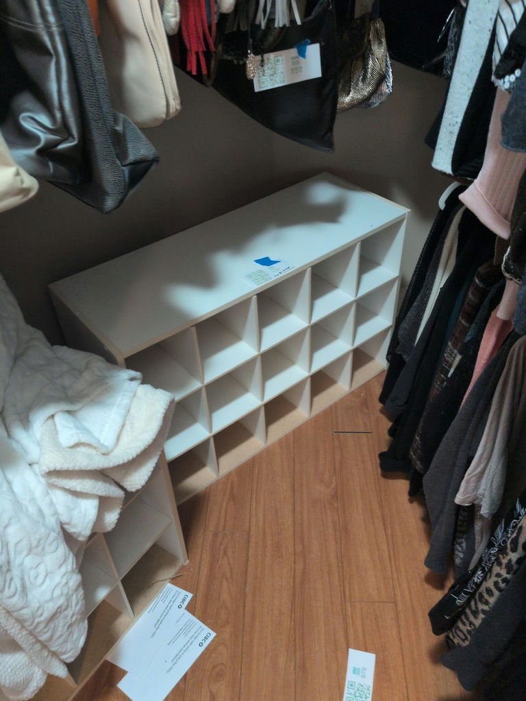 White Cubby Storage Shelf - image 1 of 4