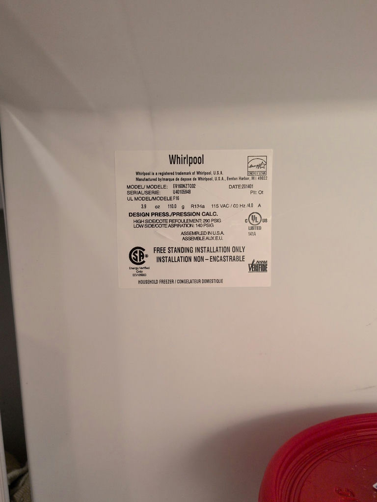 Whirlpool Upright Freezer - image 4 of 6