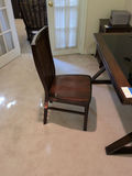 Dark Wood Slat-Back Chair - thumbnail 4 of 9