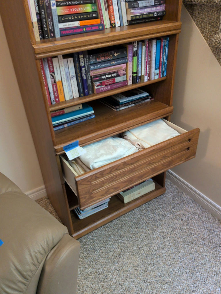 Wooden Bookshelf Cabinet with Drawer - image 3 of 4