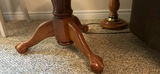 Round Wooden Pedestal Side Table - thumbnail 5 of 6