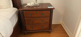 Wooden Three-Drawer Nightstand - thumbnail 3 of 4