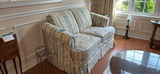 Patterned Upholstered Loveseat - thumbnail 1 of 5