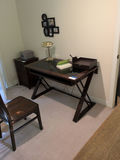 Wood and Glass Office Desk - thumbnail 1 of 5