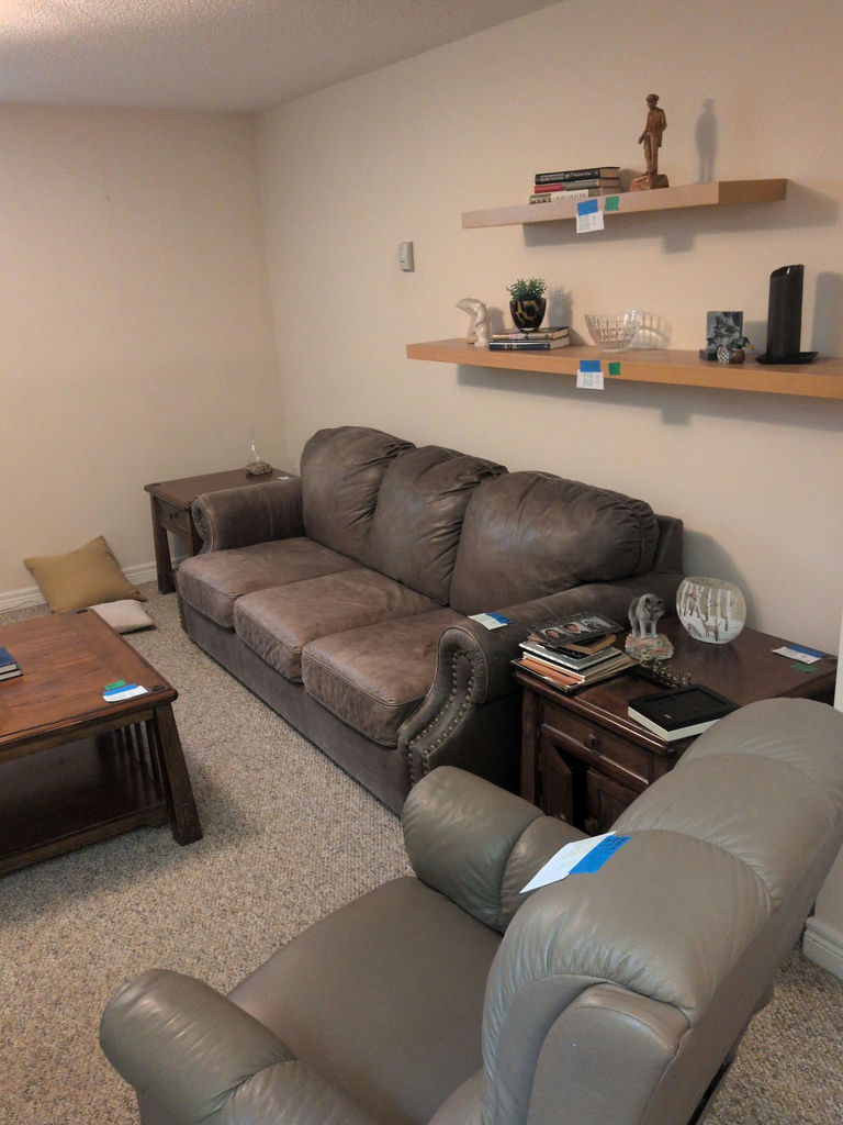 Brown Three-Seat Sofa - image 1 of 5