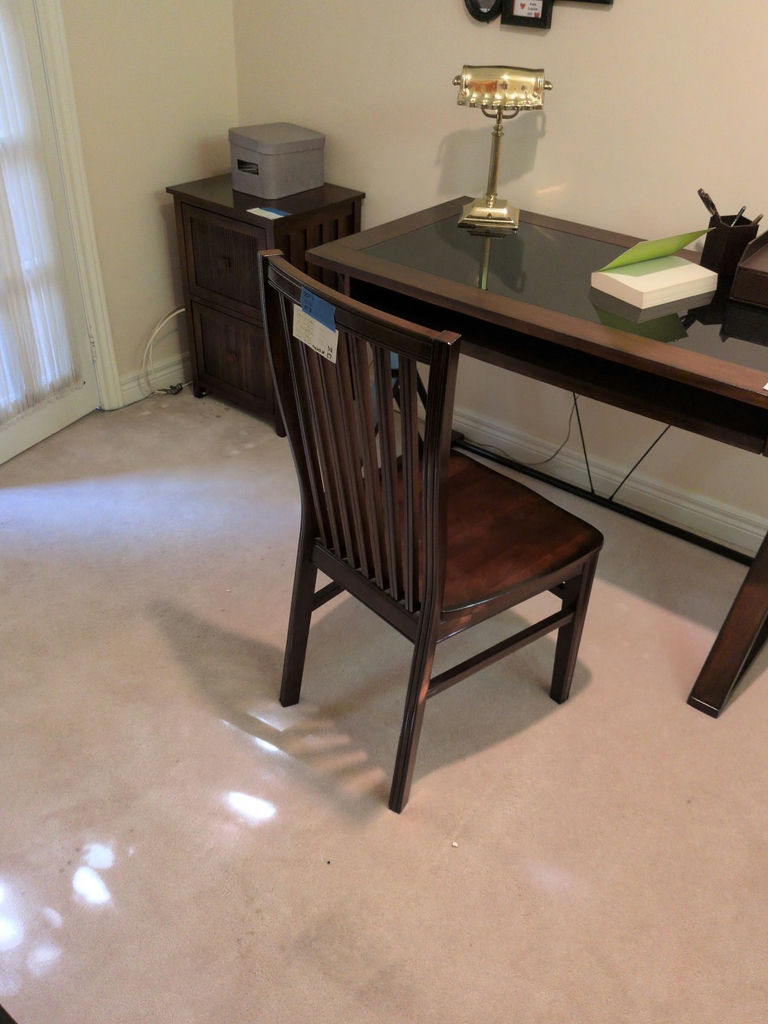 Dark Wood Slat-Back Chair - image 5 of 9