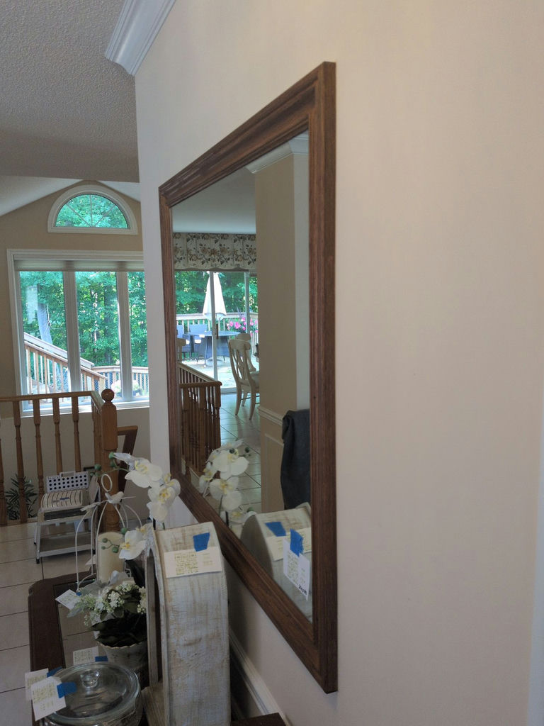 Wood Framed Wall Mirror - image 3 of 4
