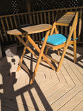 Wood Folding Bistro Table and Two Chairs - thumbnail 6 of 7