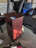 Wooden Side Cabinet with Shelf and Door - thumbnail 2 of 5