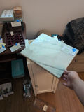White Bathroom Storage Cabinet with Faux Marble Top - thumbnail 5 of 6