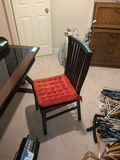 Dark Wood Slat-Back Chair - thumbnail 1 of 9