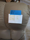 Taupe Leather Recliner Chair - thumbnail 2 of 7