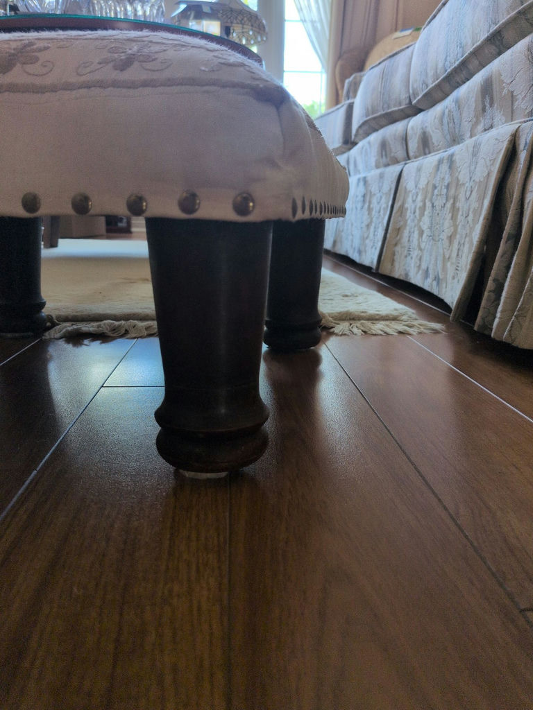 Upholstered Footstool Ottoman - image 3 of 7