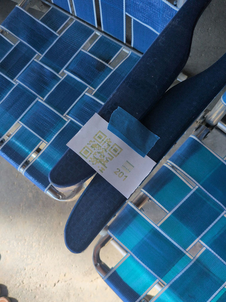 Pair of Blue Folding Lawn Chairs - image 6 of 6