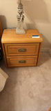 Wood Two-Drawer Nightstand - thumbnail 1 of 3