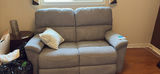 Gray Reclining Loveseat with USB Port - thumbnail 1 of 8