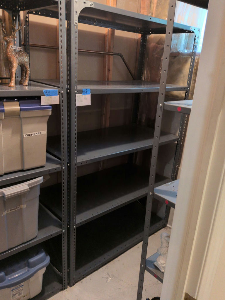 Gray Metal Storage Shelving Unit - image 1 of 4