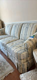 Striped Floral Upholstered Sofa - thumbnail 3 of 5