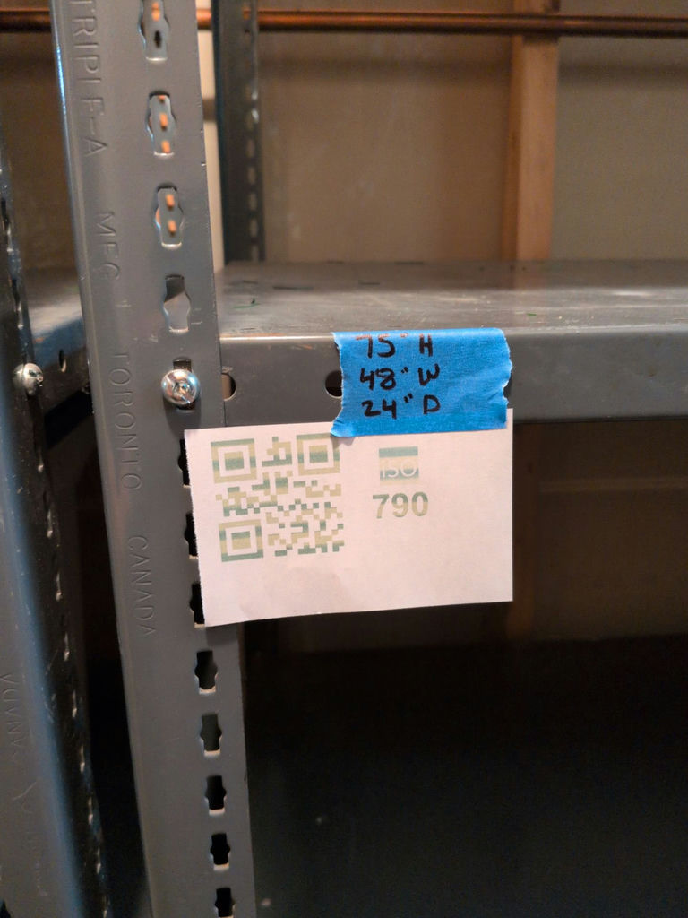 Gray Metal Storage Shelving Unit - image 4 of 4