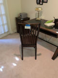 Dark Wood Slat-Back Chair - thumbnail 6 of 9
