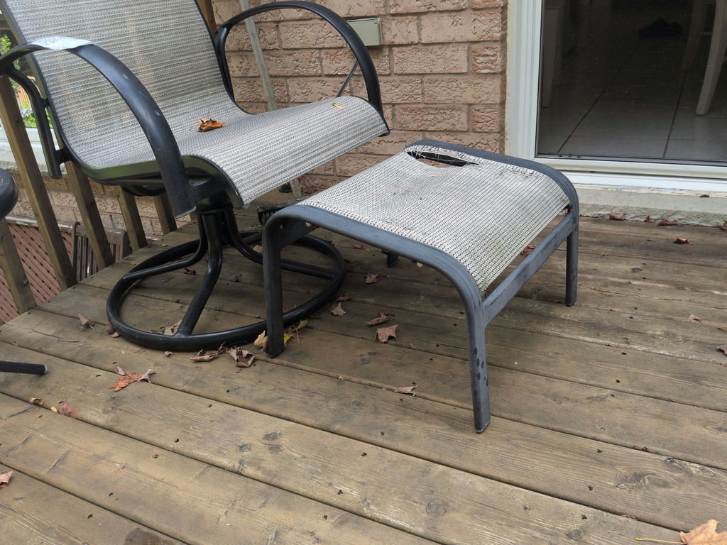 Outdoor Patio Swivel Chair and Ottoman - image 6 of 7