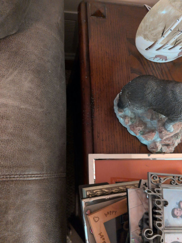 Wooden End Table with Drawer and Cabinet - image 5 of 6
