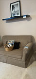 Beige Upholstered Pullout Loveseat Sofa - thumbnail 3 of 7