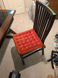 Dark Wood Slat-Back Chair - thumbnail 7 of 9