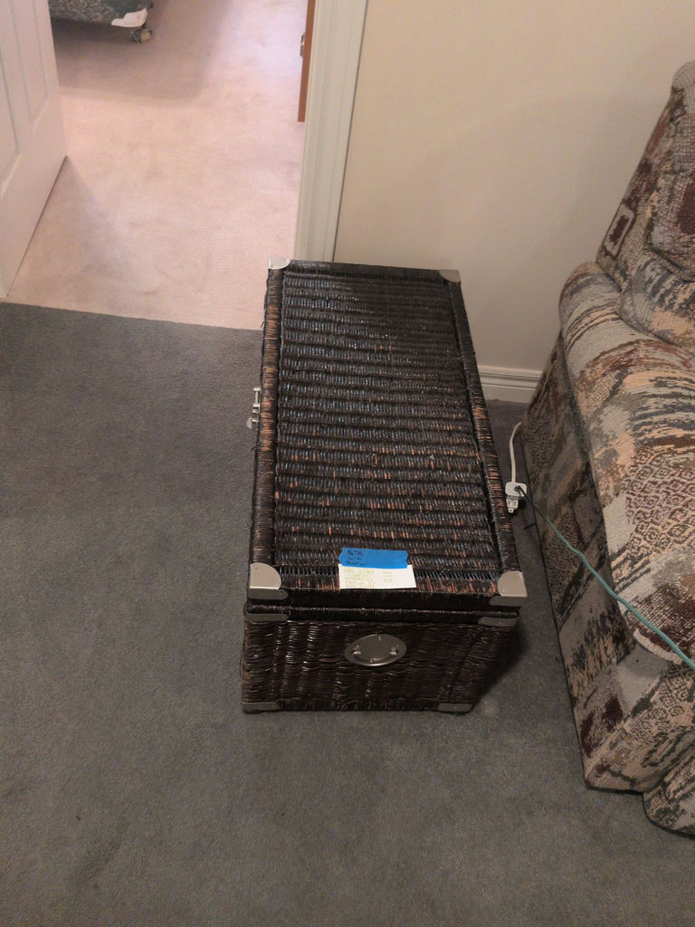 Wicker Storage Trunk - image 1 of 5