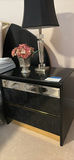 Black Two-Drawer Nightstand - thumbnail 5 of 5