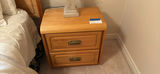 Wood Two-Drawer Nightstand - thumbnail 3 of 3