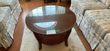 Round Glass Top Coffee Table - thumbnail 1 of 4