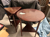 Pair of vintage wooden nesting end tables - thumbnail 5 of 6