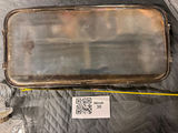 Rectangular embossed metal serving tray with handles - thumbnail 2 of 2