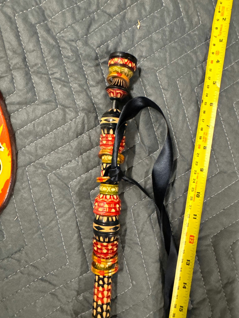 Decorative Wooden Boomerangs and Carved Didgeridoo - image 5 of 5