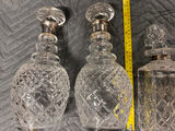 Crystal decanter set with stoppers - thumbnail 4 of 9