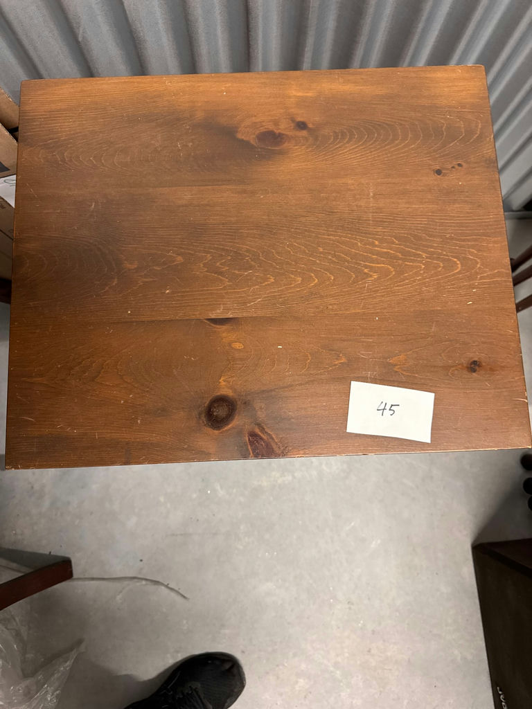Wooden end table with drawer and lower shelf - image 2 of 3