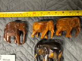 Set of Hand-Carved Elephant Figurines - thumbnail 6 of 9