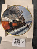 Set of train-themed porcelain plates - thumbnail 3 of 10