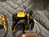 Assorted carved animal figurines including elephants and horse - thumbnail 6 of 10