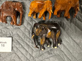 Set of Hand-Carved Elephant Figurines - thumbnail 7 of 9